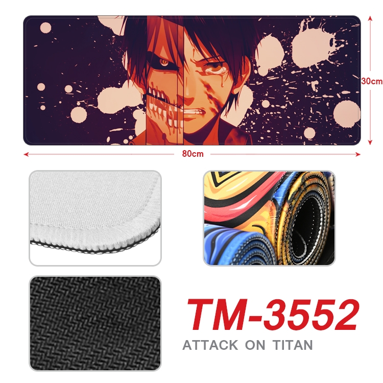 Shingeki no Kyojin Anime peripheral new lock edge mouse pad 30X80cm TM-3552