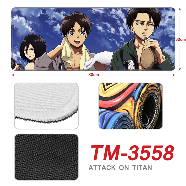 Shingeki no Kyojin Anime peripheral new lock edge mouse pad 30X80cm TM-3558