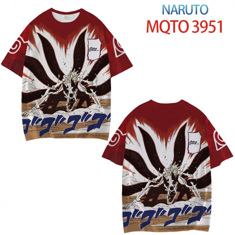 Naruto Full color printed short sleeve T-shirt from XXS to 4XL MQTO 3951