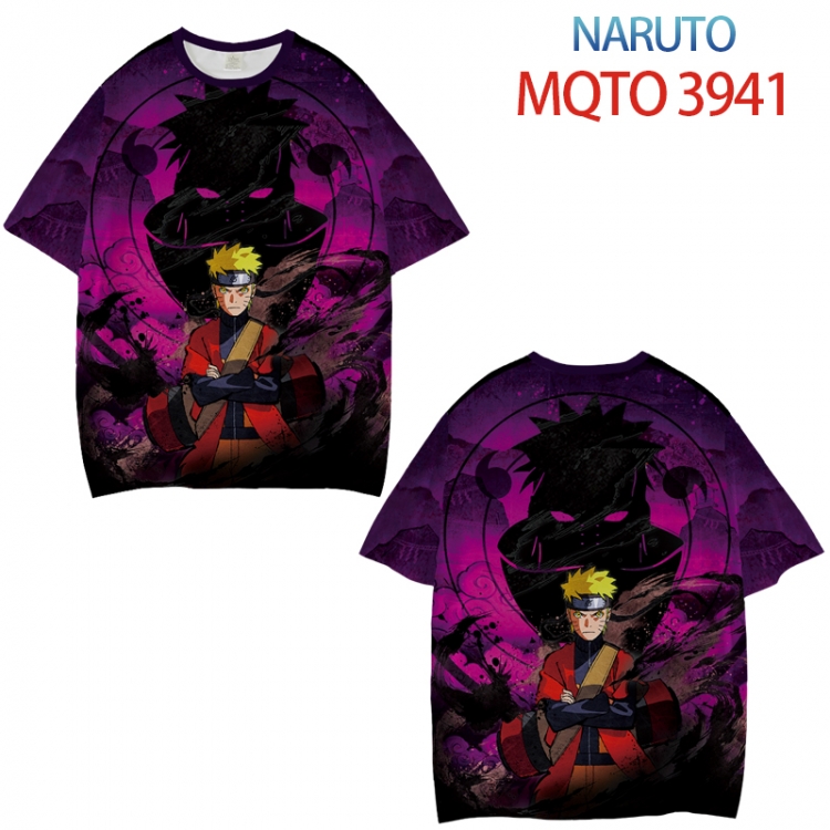 Naruto Full color printed short sleeve T-shirt from XXS to 4XL MQTO 3941