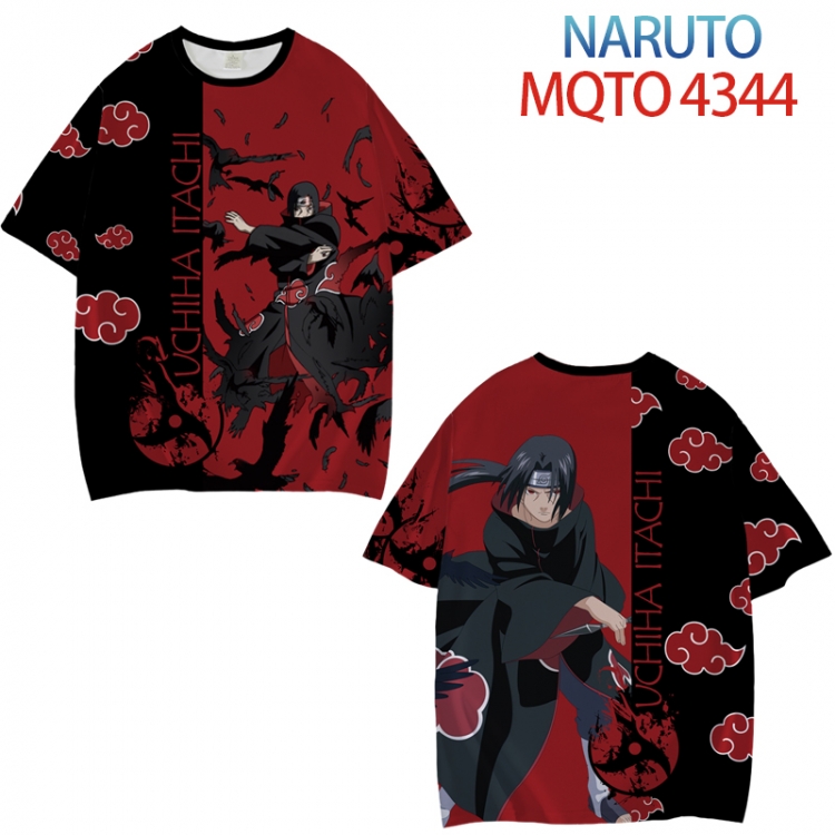 Naruto Full color printed short sleeve T-shirt from XXS to 4XL MQTO-4344