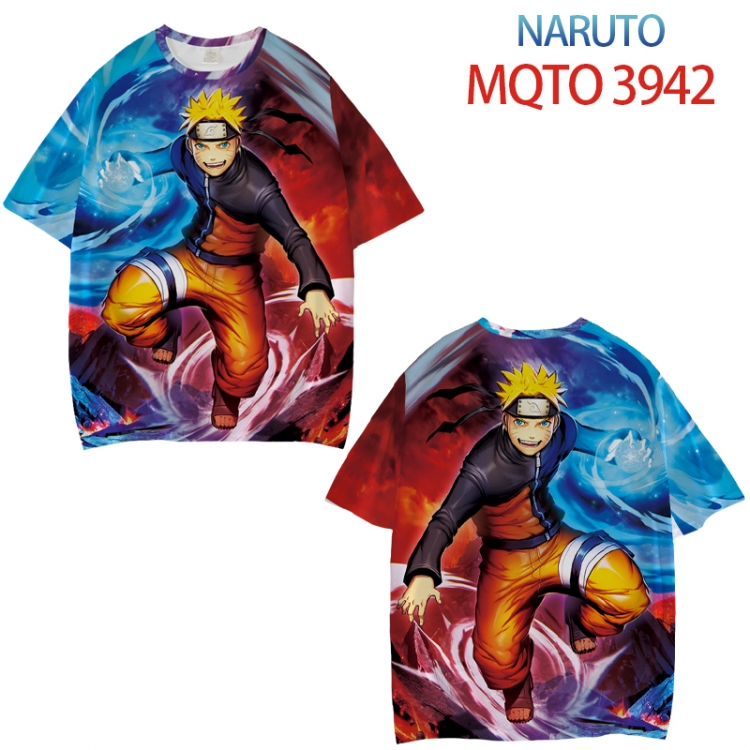 Naruto Full color printed short sleeve T-shirt from XXS to 4XL MQTO 3942