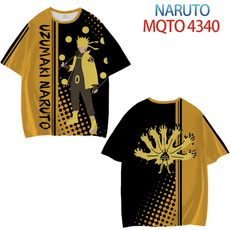 Naruto Full color printed short sleeve T-shirt from XXS to 4XL MQTO-4340