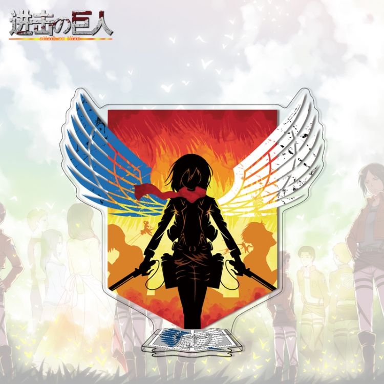  Shingeki no Kyojin Anime characters acrylic Standing Plates Keychain 16cm