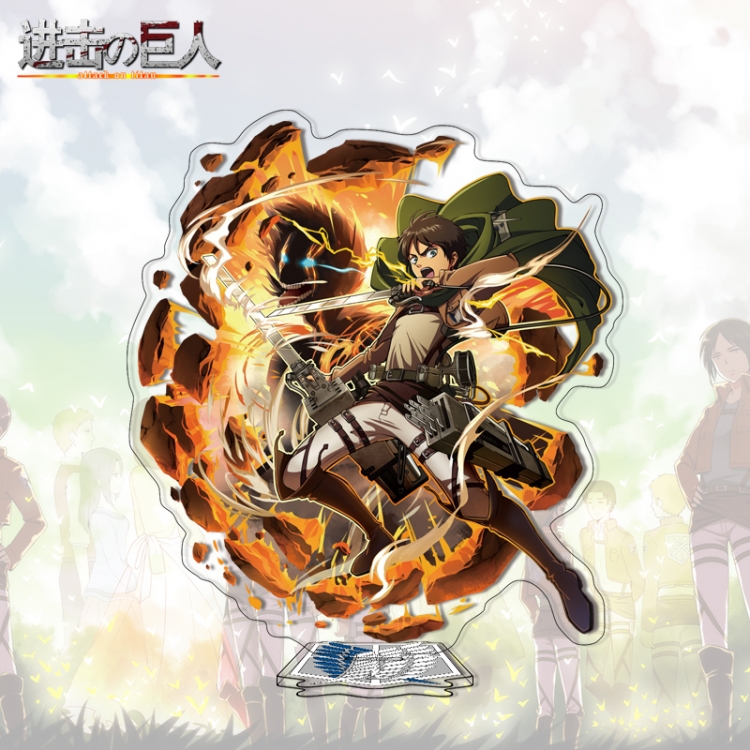  Shingeki no Kyojin Anime characters acrylic Standing Plates Keychain 16cm