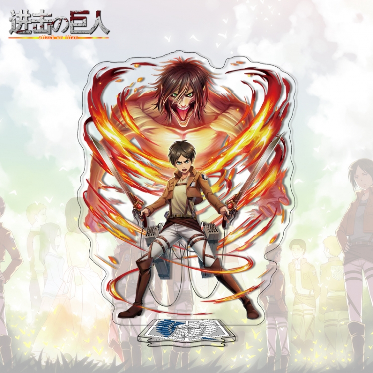  Shingeki no Kyojin Anime characters acrylic Standing Plates Keychain 16cm