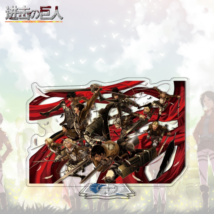  Shingeki no Kyojin Anime characters acrylic Standing Plates Keychain 16cm