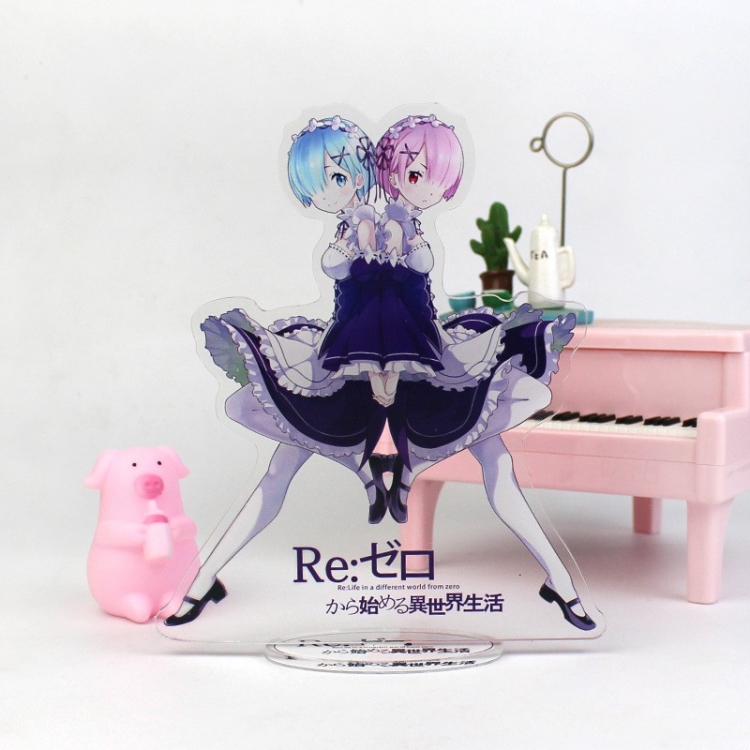  Re:Zero kara Hajimeru Isekai Seikatsu  Anime characters acrylic Standing Plates Keychain 16cm
