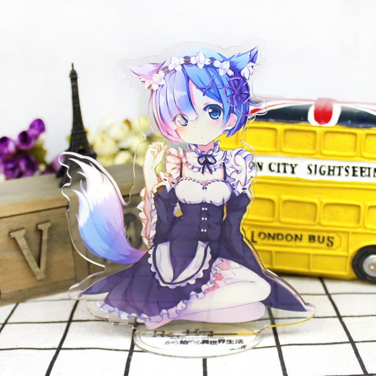  Re:Zero kara Hajimeru Isekai Seikatsu  Anime characters acrylic Standing Plates Keychain 16cm