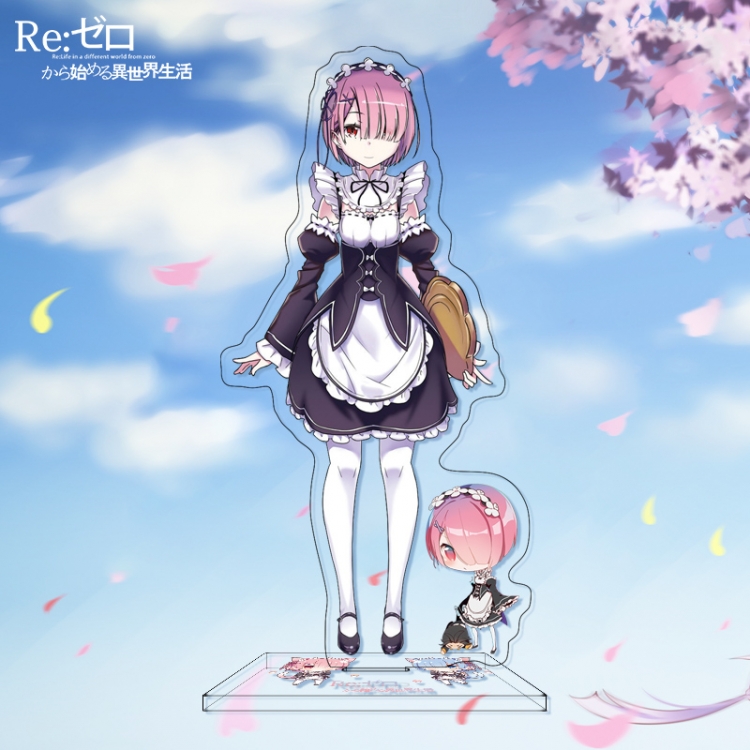  Re:Zero kara Hajimeru Isekai Seikatsu  Anime characters acrylic Standing Plates Keychain 16cm