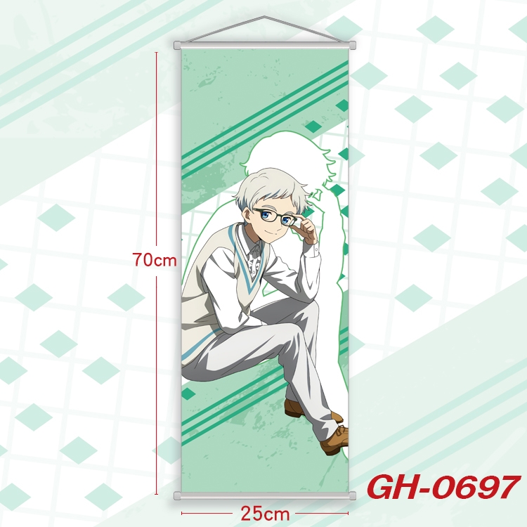 The Promised Neverla Plastic Rod Cloth Small Hanging Canvas Painting 25x70cm price for 5 pcs GH-0697