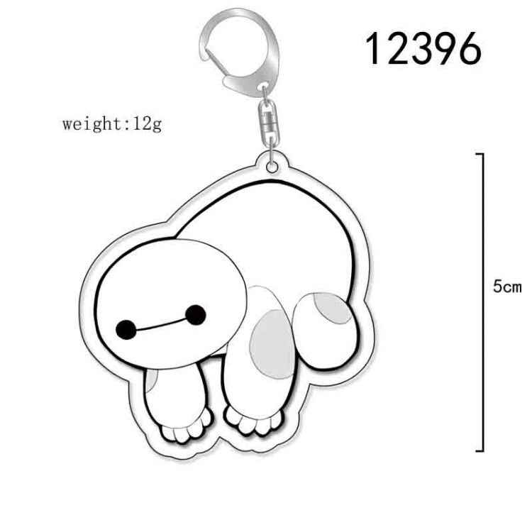 Big Hero 6 Anime Acrylic Keychain Charm  price for 5 pcs 12396