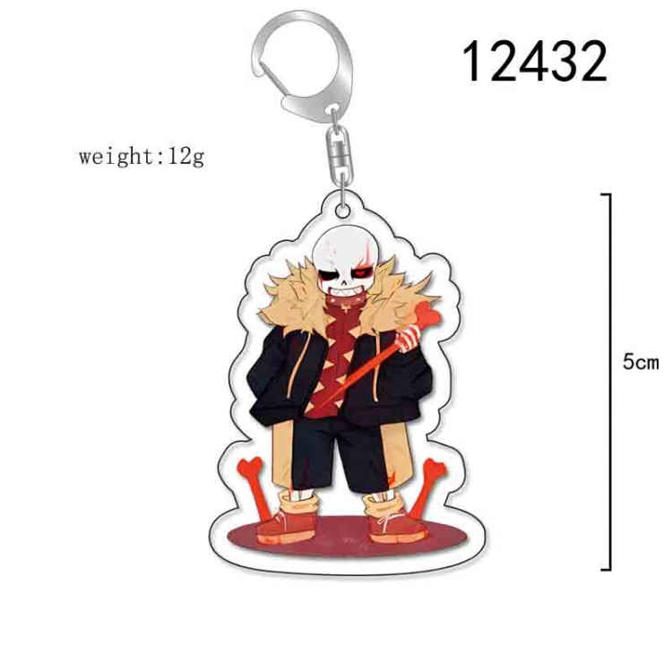 Undertale Anime Acrylic Keychain Charm  price for 5 pcs 12432