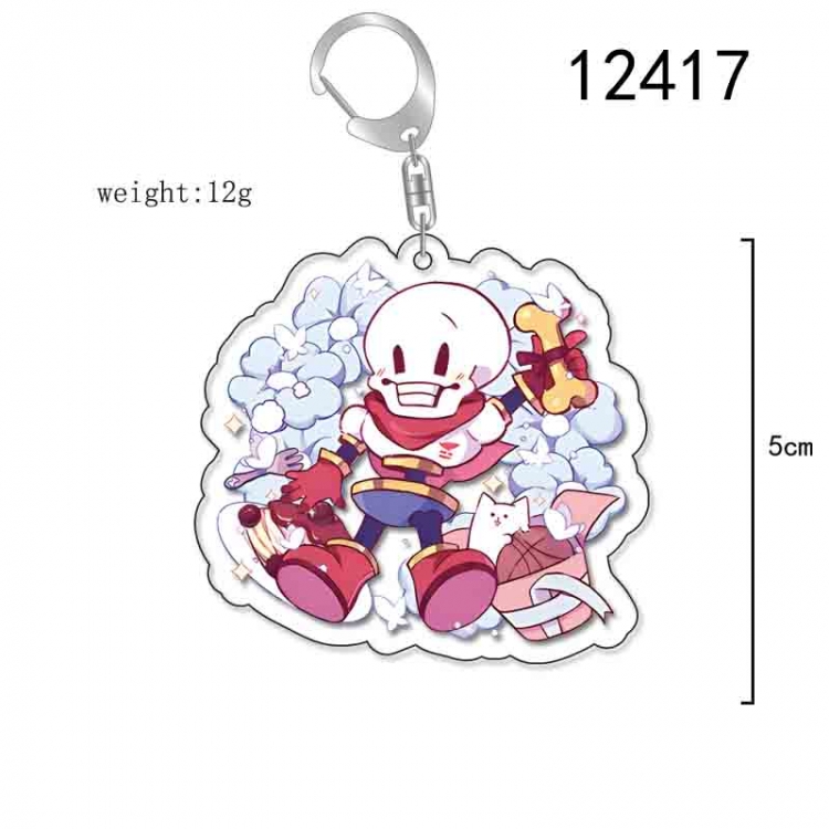 Undertale Anime Acrylic Keychain Charm  price for 5 pcs 12417