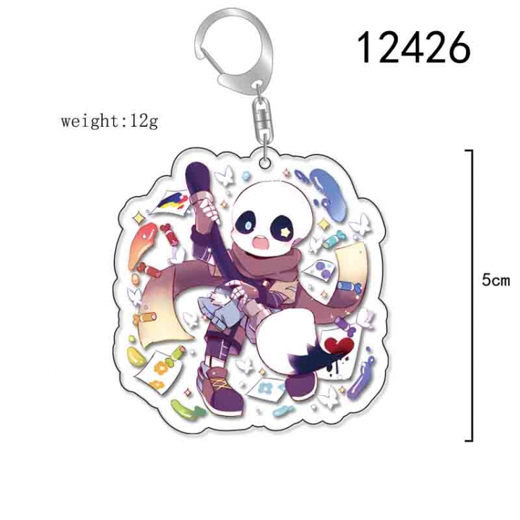 Undertale Anime Acrylic Keychain Charm  price for 5 pcs 12426