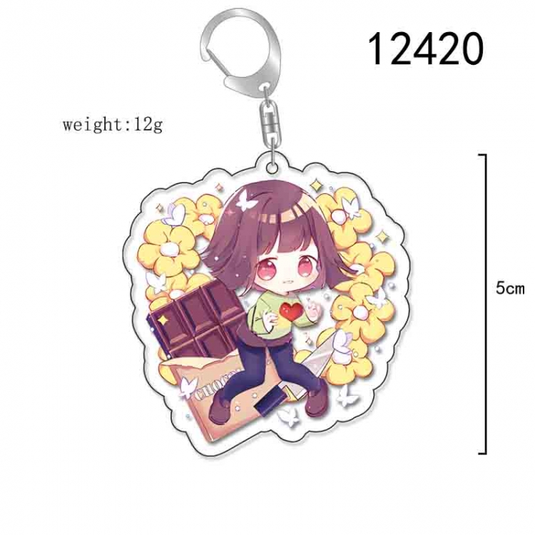 Undertale Anime Acrylic Keychain Charm  price for 5 pcs 12420