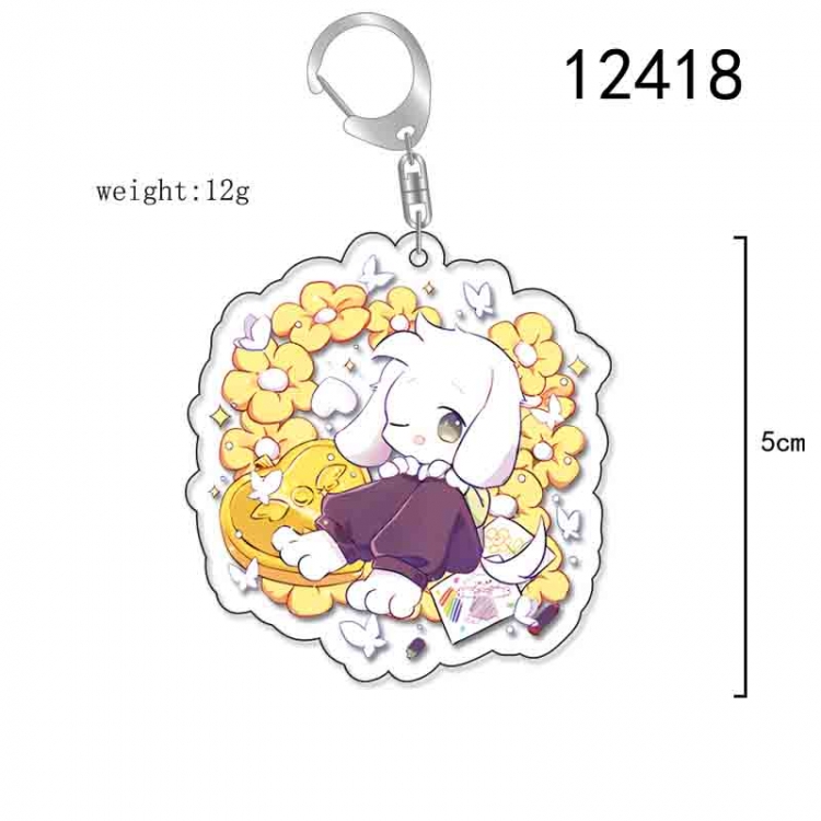 Undertale Anime Acrylic Keychain Charm  price for 5 pcs 12418