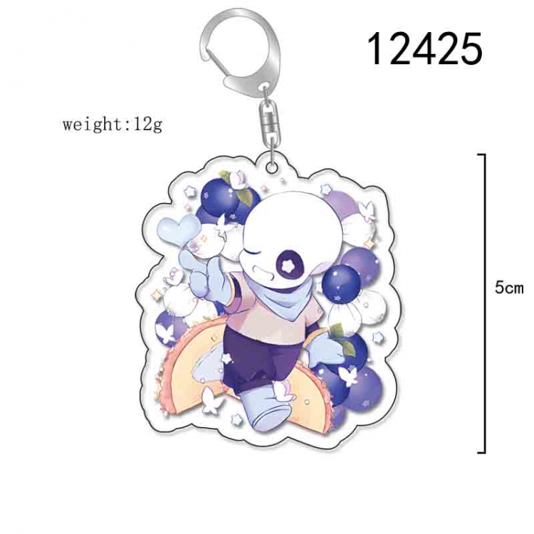 Undertale Anime Acrylic Keychain Charm  price for 5 pcs 12425