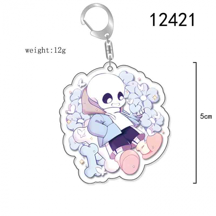 Undertale Anime Acrylic Keychain Charm  price for 5 pcs 12421