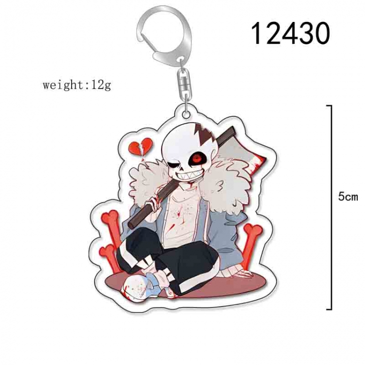 Undertale Anime Acrylic Keychain Charm  price for 5 pcs 12430