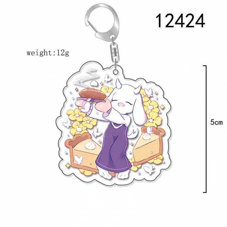 Undertale Anime Acrylic Keychain Charm  price for 5 pcs 12424