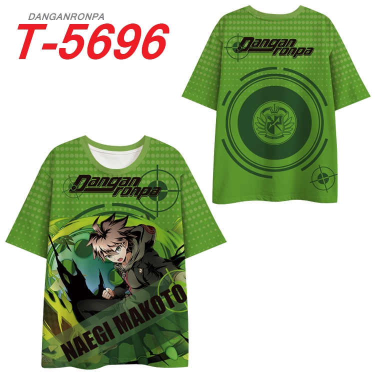 Dangan-Ronpa Anime Peripheral Full Color Milk Silk Short Sleeve T-Shirt from S to 6XL T-5696