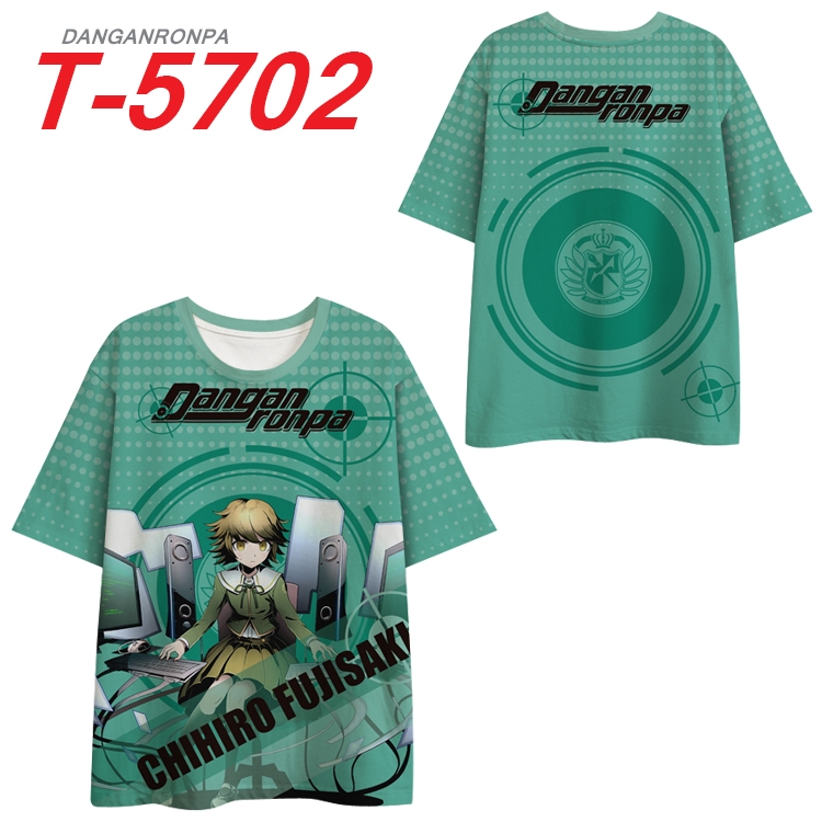 Dangan-Ronpa Anime Peripheral Full Color Milk Silk Short Sleeve T-Shirt from S to 6XL T-5702