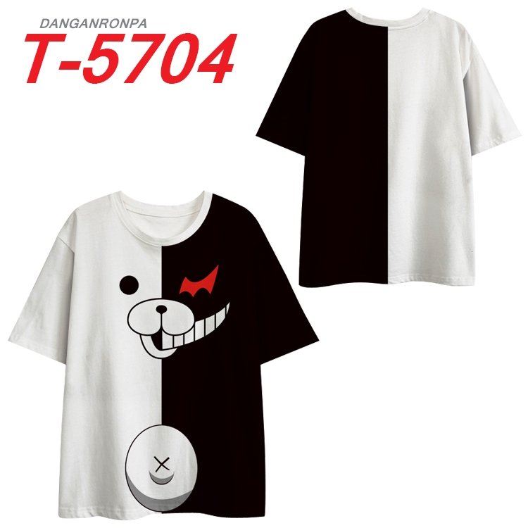 Dangan-Ronpa Anime Peripheral Full Color Milk Silk Short Sleeve T-Shirt from S to 6XL T-5704