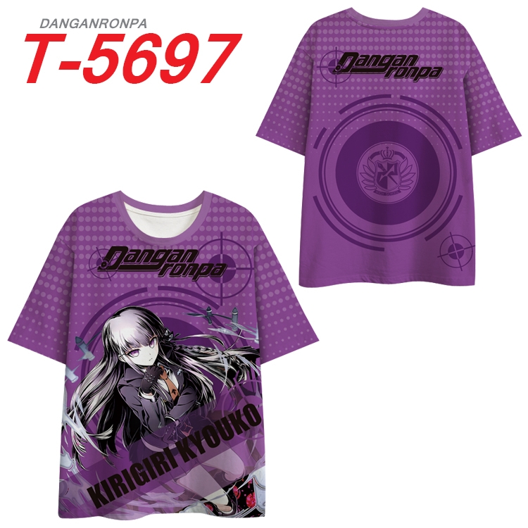 Dangan-Ronpa Anime Peripheral Full Color Milk Silk Short Sleeve T-Shirt from S to 6XL T-5697