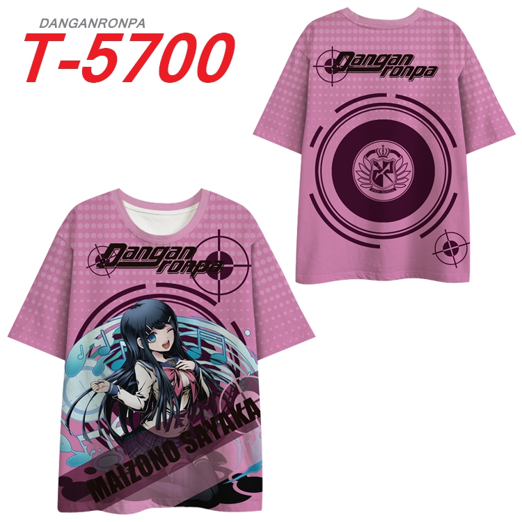 Dangan-Ronpa Anime Peripheral Full Color Milk Silk Short Sleeve T-Shirt from S to 6XL T-5700