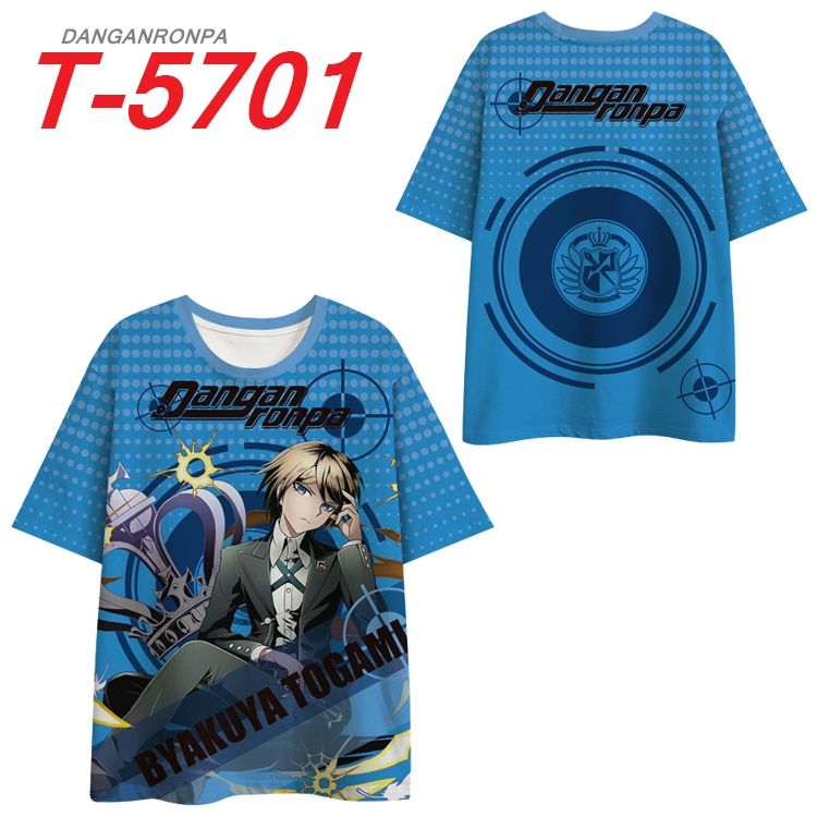 Dangan-Ronpa Anime Peripheral Full Color Milk Silk Short Sleeve T-Shirt from S to 6XL T-5701