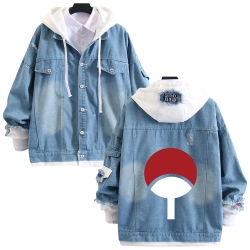 Naruto anime stitching denim j...