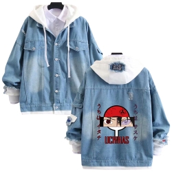 Naruto anime stitching denim j...