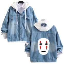 TOTORO anime stitching denim j...