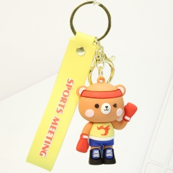 Cartoon Epoxy doll keychain pe...