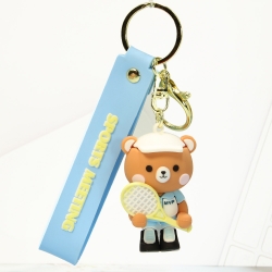 Cartoon Epoxy doll keychain pe...