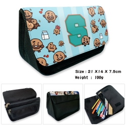 BTS Velcro canvas zipper penci...