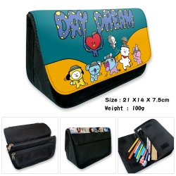 BTS Velcro canvas zipper penci...