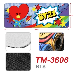 BTS Star style new lock edge mouse pad 30X80cm TM-3606