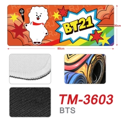 BTS Star style new lock edge mouse pad 30X80cm TM-3603