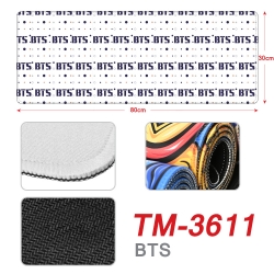 BTS Star style new lock edge mouse pad 30X80cm TM-3611