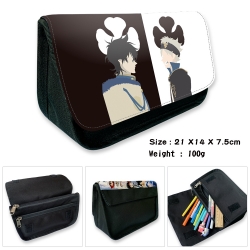 Black Clover Velcro canvas zip...