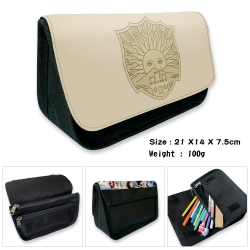 Black Clover Velcro canvas zip...