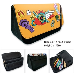 SK∞ Velcro canvas zipper penci...
