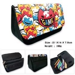 SK∞ Velcro canvas zipper penci...