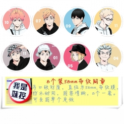 Haikyuu!! Anime round Badge cl...