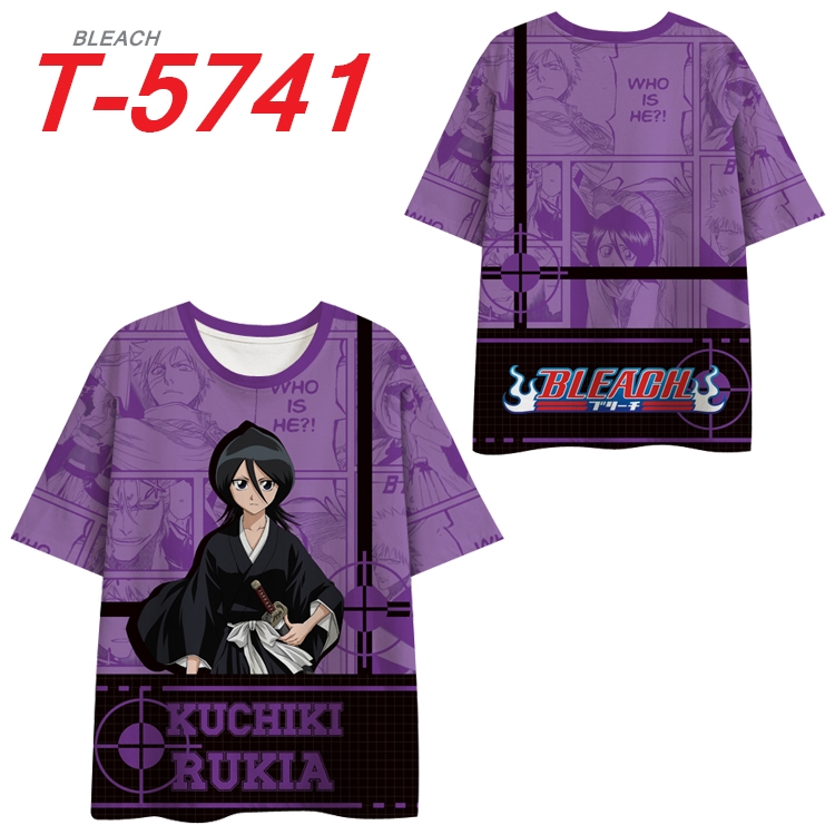 Bleach Anime Peripheral Full Color Milk Silk Short Sleeve T-Shirt from S to 6XL T-5741