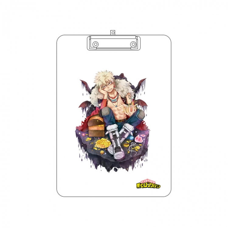 My Hero Academia Double-sided pattern acrylic board clip writing board clip pad 31X22CM price for 2 pcs