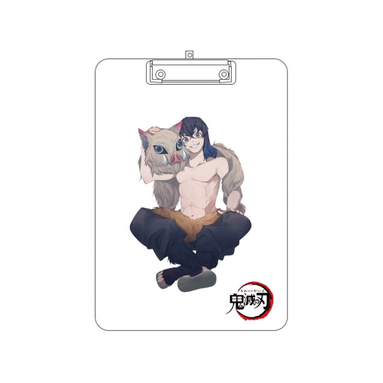 Demon Slayer Kimets Double-sided pattern acrylic board clip writing board clip pad 31X22CM price for 2 pcs