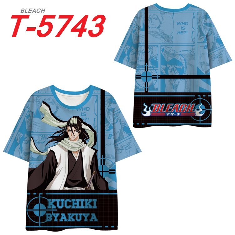 Bleach Anime Full Color Milk Silk Short Sleeve T-Shirt from S to 6XL T-5743
